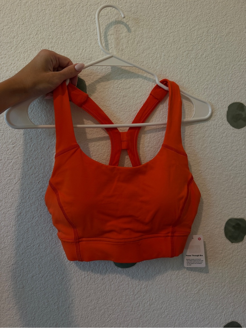 lululemon athletica Orange Racerback Longline Sports Bra